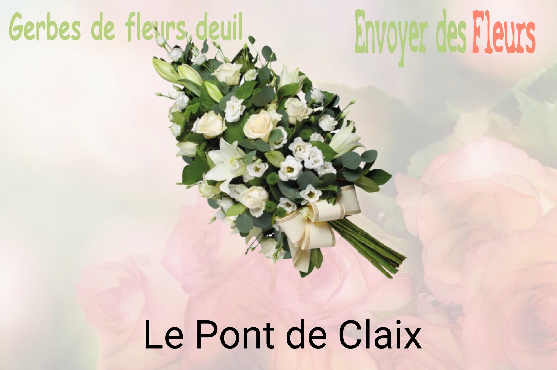 Gerbe de fleurs de deuil livrée à Le Pont-de-Claix